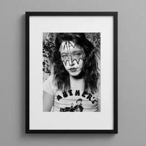 Ace Frehley Black & White Poster - Vintage KISS Guitarist Print, Classic Rock